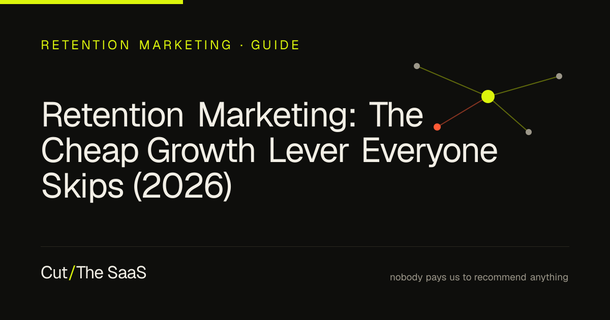 Retention Marketing: The Cheap Growth Lever Everyone Skips (2026) · Cut ...